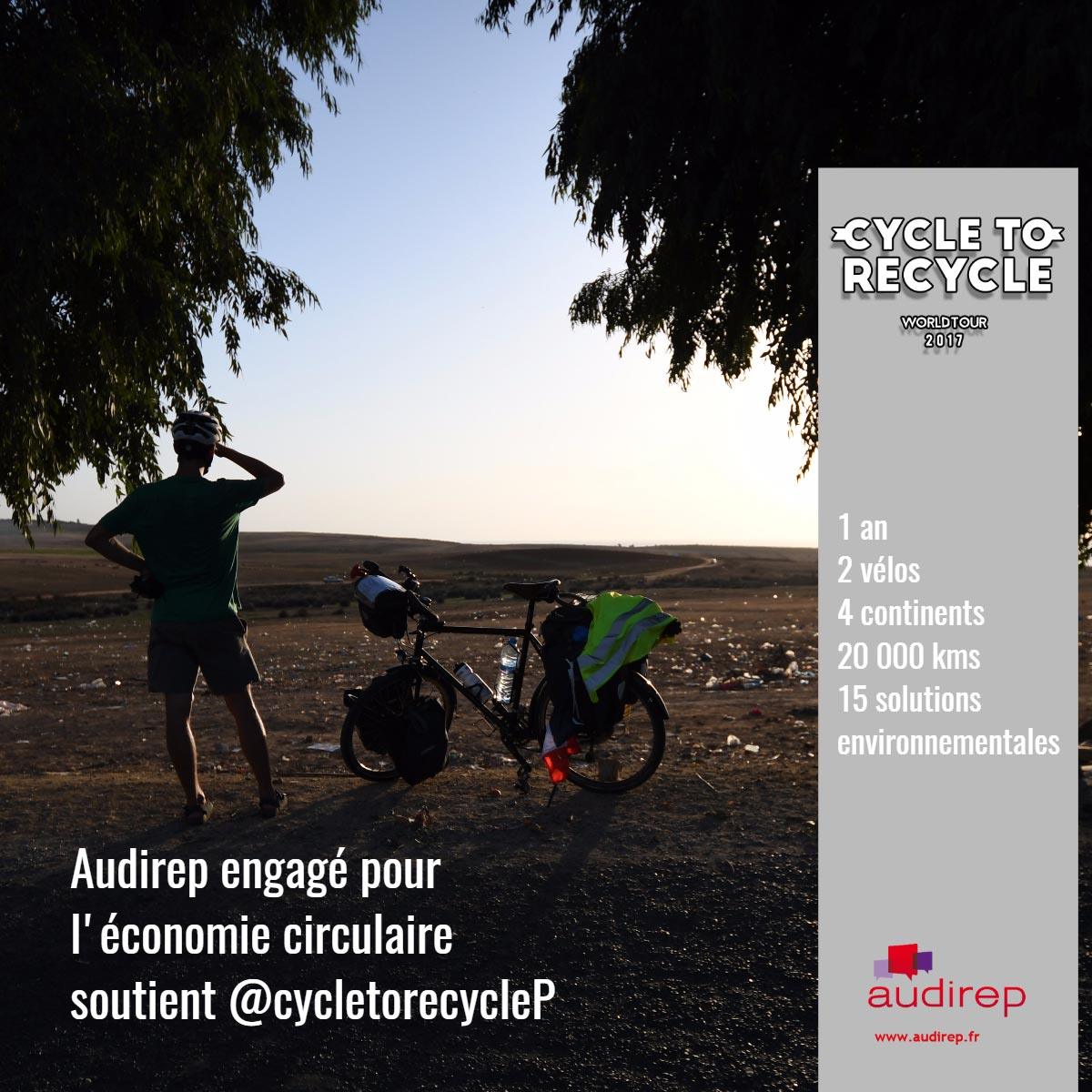 Audirep engagé pour l'économie circulaire avec Cycletorecycle